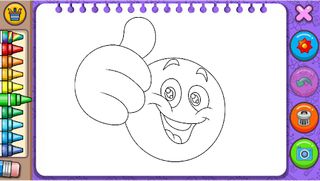 Smiley Face Coloring Pages - Screenshot 2