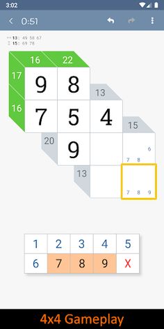 Kakuro Game - Cross Sums - Screenshot 1