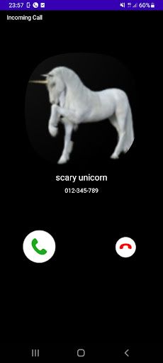 fake call unicorn prank - Screenshot 2