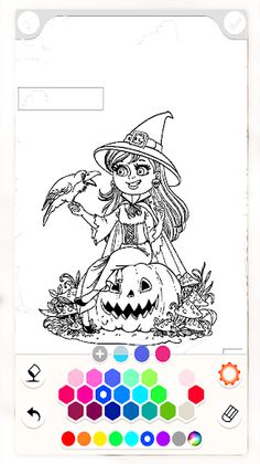 Spooky Halloween Coloring Book - Screenshot 3