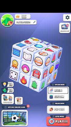 Match Double Cube 3D Online - Screenshot 1
