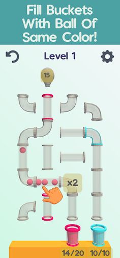 Multi Ball Sort -3D organizing - Screenshot 1