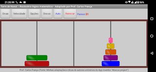 Torre de Hanói e seus desafios - Screenshot 3