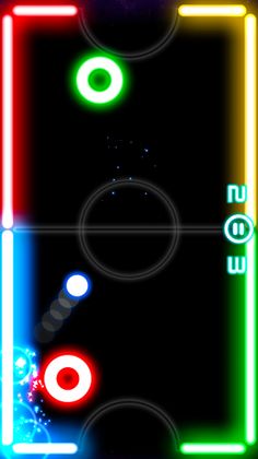 Glow Hockey - Screenshot 1