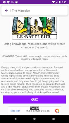 Learn Tarot Cards - Marseille - Screenshot 2
