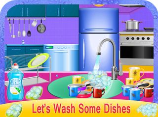 Girls House Dish Washing Kitch - Screenshot 1