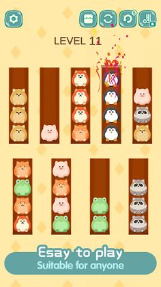 Animal Puzzle:Color Sort Game - Screenshot 3
