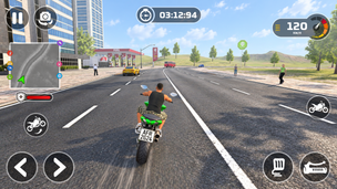 City Gangster Bike Driving 3D - Screenshot 2