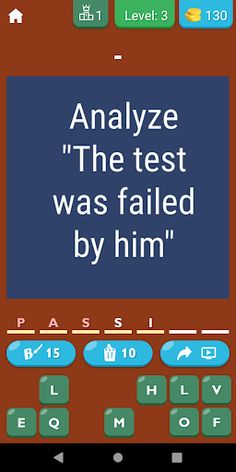 Active and Passive Voice Quiz - Screenshot 4