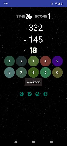 60 Second Math Subtract Game - Screenshot 4