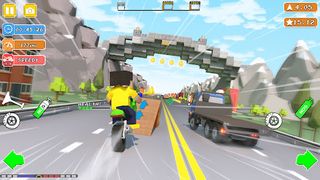 Blocky Bike Rider: Moto Racing - Screenshot 3