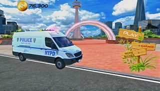Police Van Duty Car Game 2023 - Screenshot 1