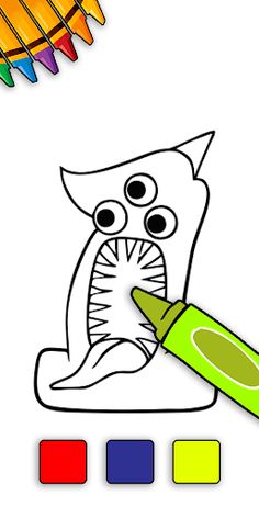 Garden NabNab 3 Coloring Book - Screenshot 1