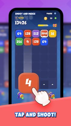 2048 Shoot and Merge - Screenshot 1