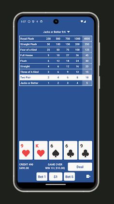 Video Poker Mobile - Screenshot 3