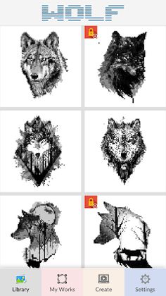 Wolf Pixel Art - Screenshot 4