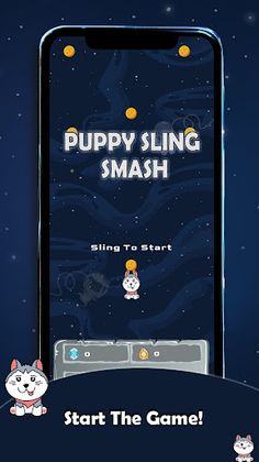 Puppy Sling Smash - Screenshot 1