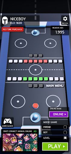 Mini Hockey 3D Online - Screenshot 1
