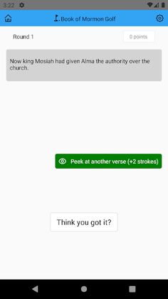 Book of Mormon Golf - Screenshot 1