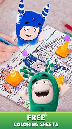 Oddbods Live Coloring (AR) - Screenshot 2