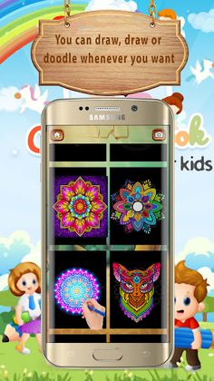 Mandala coloring and glow - Screenshot 3