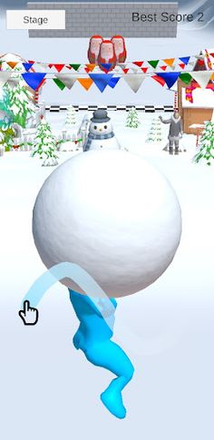 Snow Bowling - Screenshot 1