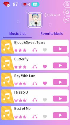 Kpop Music Game - Dream Tiles - Screenshot 1