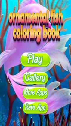 ornamental fish coloring book - Screenshot 1