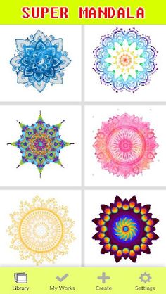 Super Mandala Coloring Book - Screenshot 1