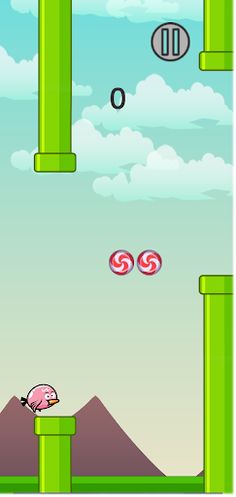 Candy Bird : The flappy saga - Screenshot 1