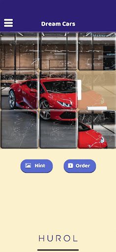 Dream Cars Sliding Puzzle - Screenshot 1