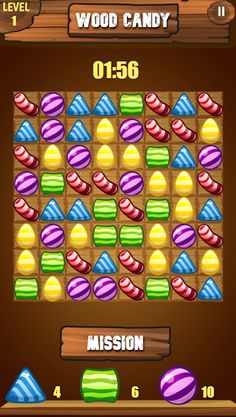 Wood Candy Match 3 - Screenshot 1
