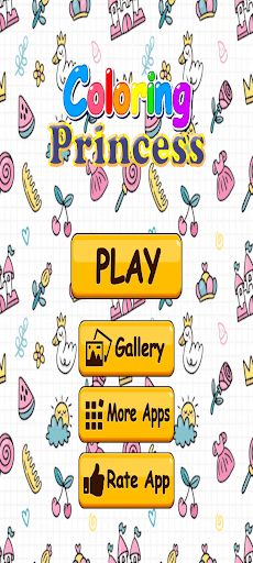 Coloring Fairy Tale Princess - Screenshot 2