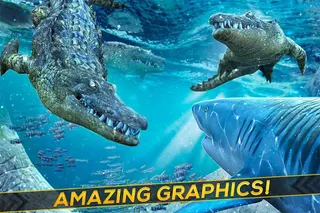 Shark & Crocodile Fight: Run - Screenshot 2