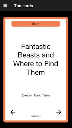 Charade / Hints Cards - Screenshot 1