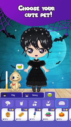 Creepy Gothic Girl Dress Up - Screenshot 2