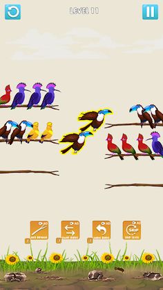 Bird Sort: Color Puzzle game - Screenshot 2
