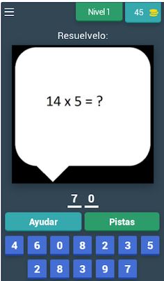 Cuestionario de Matemáticas - Screenshot 1