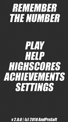 Remember the Number - Screenshot 2