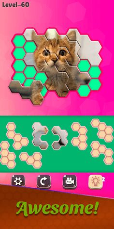 Cats Jigsaw! - Hexa Puzzle - Screenshot 2