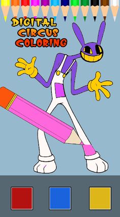 Digital Circus Coloring - Screenshot 1