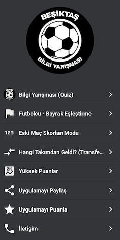 Beşiktaş Bilgi Yarışması Oyunu - Screenshot 1