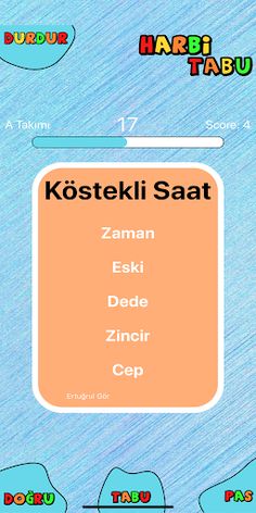 HARBİ TABU - YASAK KELİME OYUN - Screenshot 4