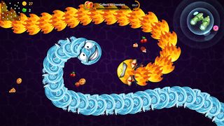 Snake vs Worms: Fun .io Zone - Screenshot 2
