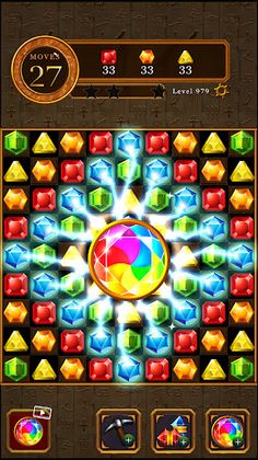 Magic Pharaoh Jewels : Match 3 - Screenshot 1