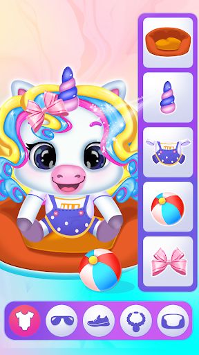 unicorn bath game - Screenshot 3