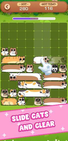 Cat Block: Cute Sliding Puzzle - Screenshot 1