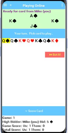 Play Bid Euchre - Screenshot 2