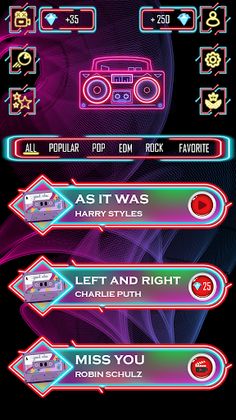 Bad Bunny EDM song Tiles Hop! - Screenshot 1