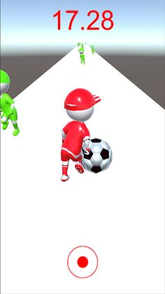 3D soccer football stickman - Screenshot 3